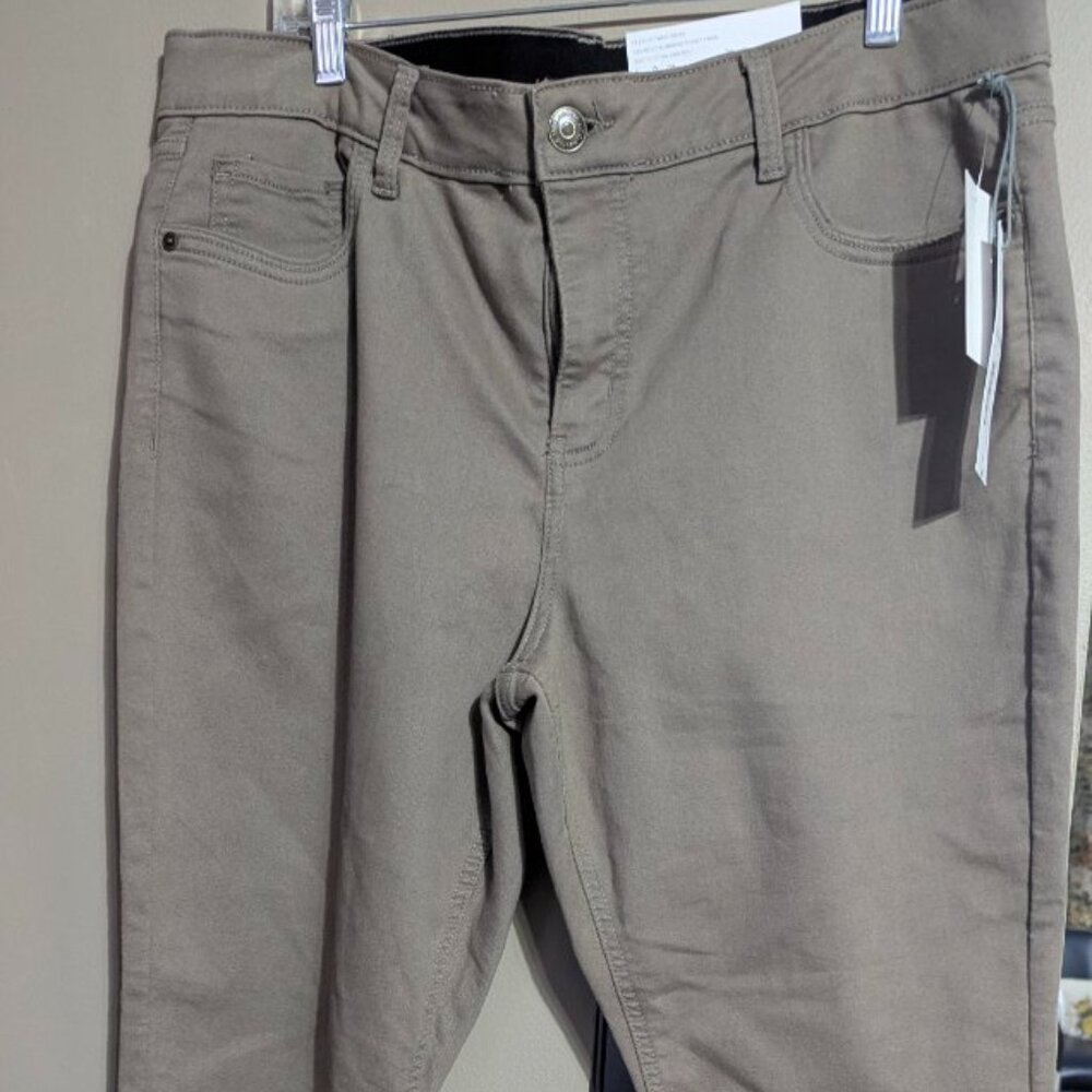 Liz Claiborne tan slim size 18
